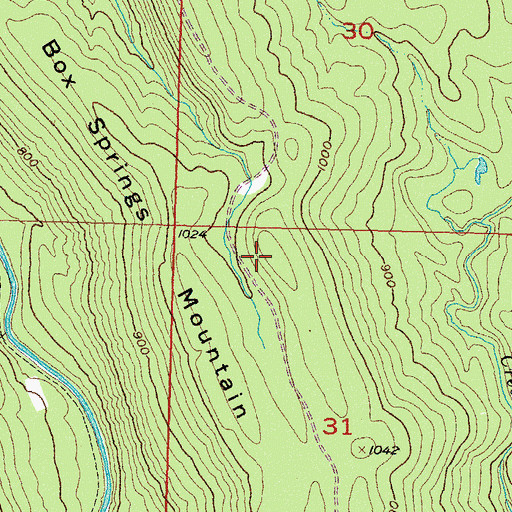 Topographic Map of Horsehead Mountain, OK