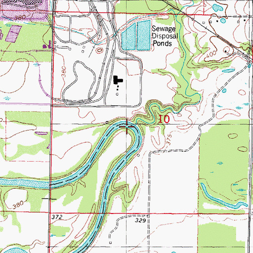 Topographic Map of Horse Head Creek, OK