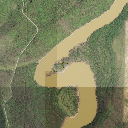 Aerial/Satellite Image of Horseshoe Bend (historical), OK