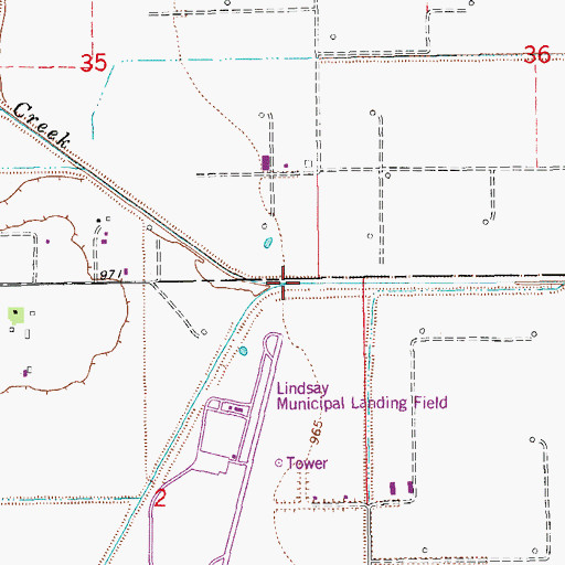 Topographic Map of Hybarger Creek, OK