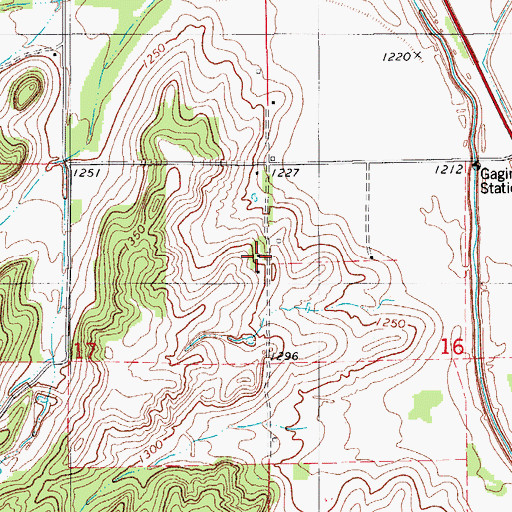 Topographic Map of Indian Community Center, OK