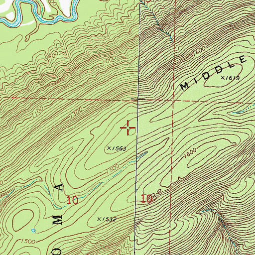 Topographic Map of Jackfork Mountain, OK