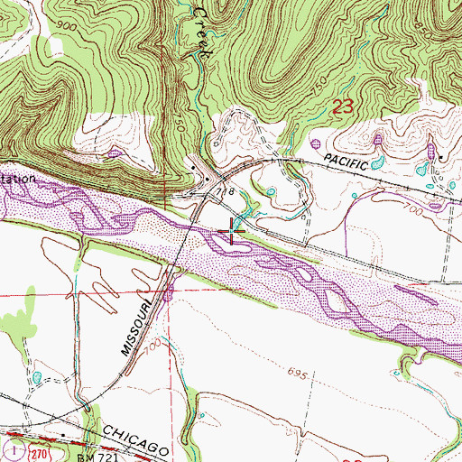 Topographic Map of Jointer Creek, OK