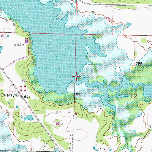 Topographic Map of Jones Creek, OK