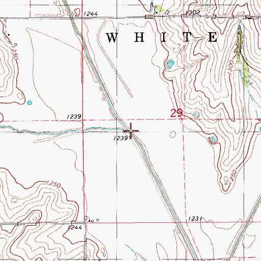 Topographic Map of Keechi Creek, OK