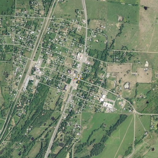 Aerial/Satellite Image of Kiowa, OK