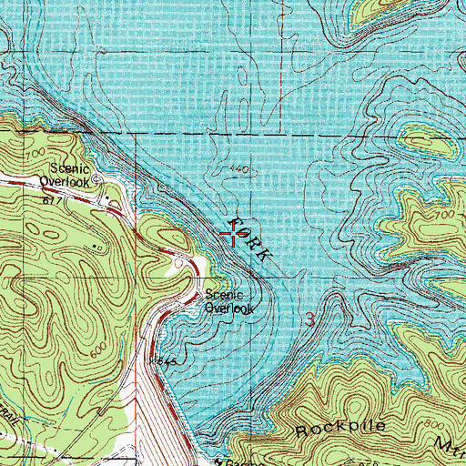 Topographic Map of Lamas Branch, OK