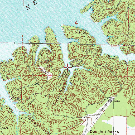 Topographic Map of Lawhead Hollow, OK
