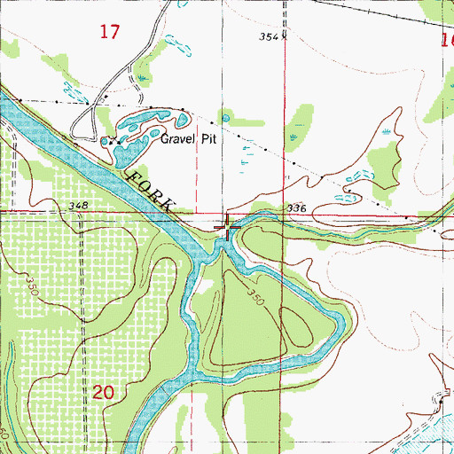 Topographic Map of Liksuklo Creek, OK