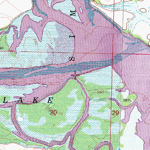 Topographic Map of Limbo Creek, OK