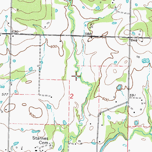 Topographic Map of Limestone Hollow, OK