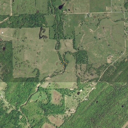 Aerial/Satellite Image of Little Chickasaw Creek, OK
