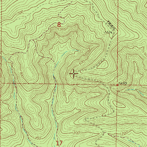 Topographic Map of Little Eagle Trail, OK
