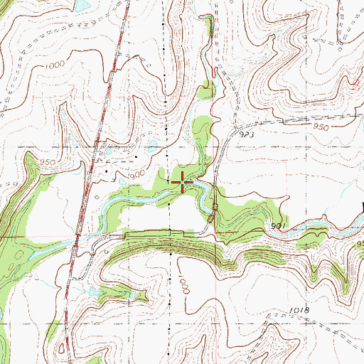Topographic Map of Lost Man Creek, OK