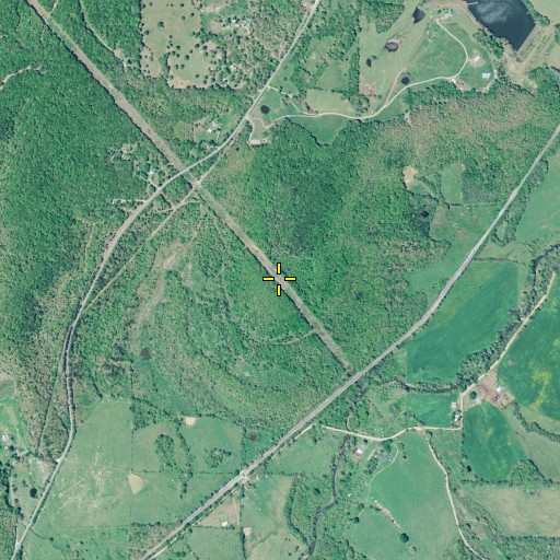 Aerial/Satellite Image of Lyons Mountain, OK