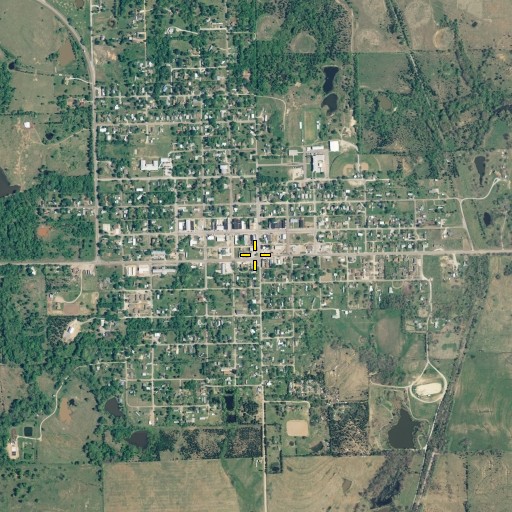 Aerial/Satellite Image of Maud, OK