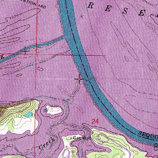 Topographic Map of McCann Creek, OK