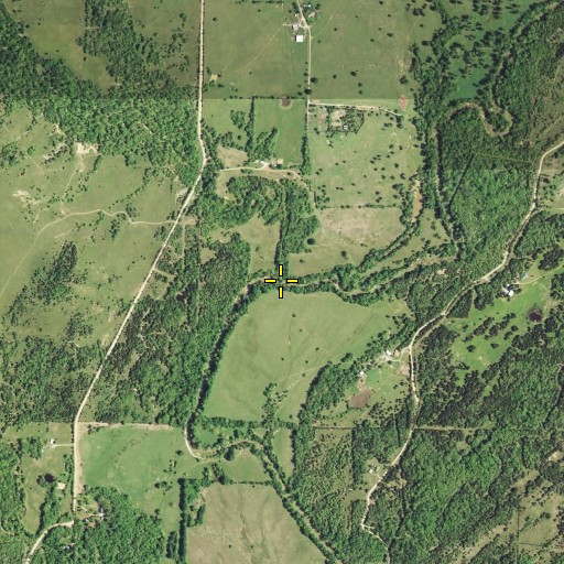 Aerial/Satellite Image of McGee Valley, OK