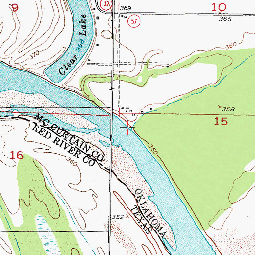 Topographic Map of McKinsey Slough, OK