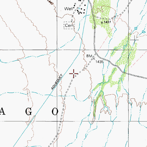 Topographic Map of Santa Rosa Valley, AZ