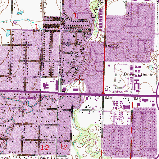 Topographic Map of Mill Creek, OK