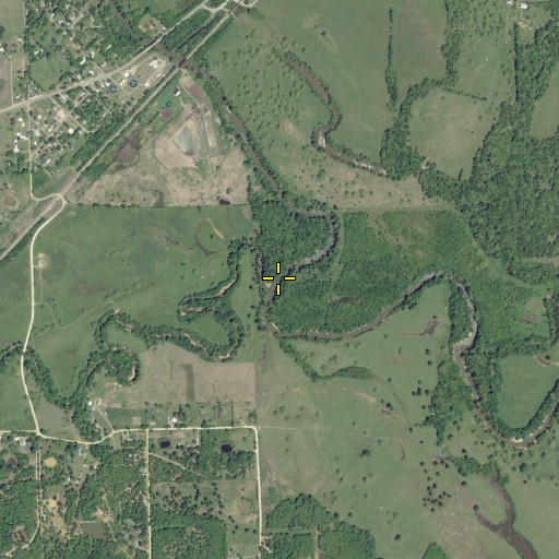 Aerial/Satellite Image of Mineral Bayou, OK