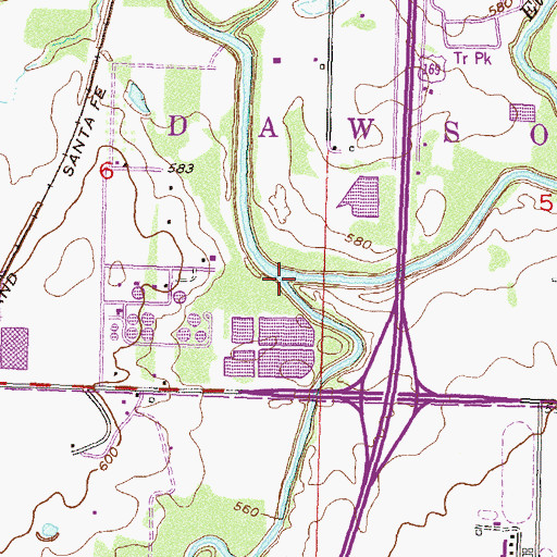 Topographic Map of Mingo Creek, OK