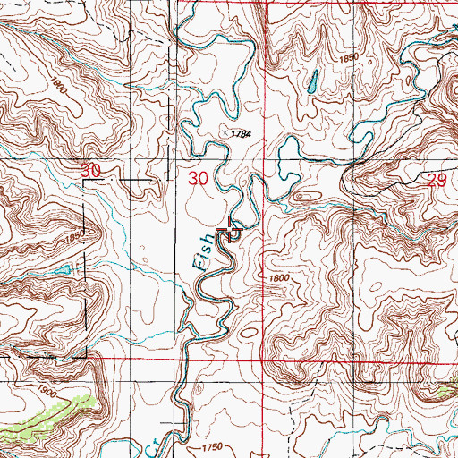 Topographic Map of Minnow Creek, OK