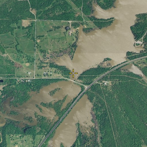 Aerial/Satellite Image of Mud Creek, OK