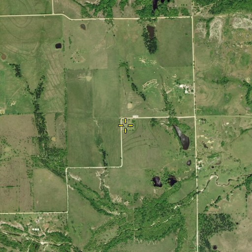 Aerial/Satellite Image of Oak Grove Cemetery, OK