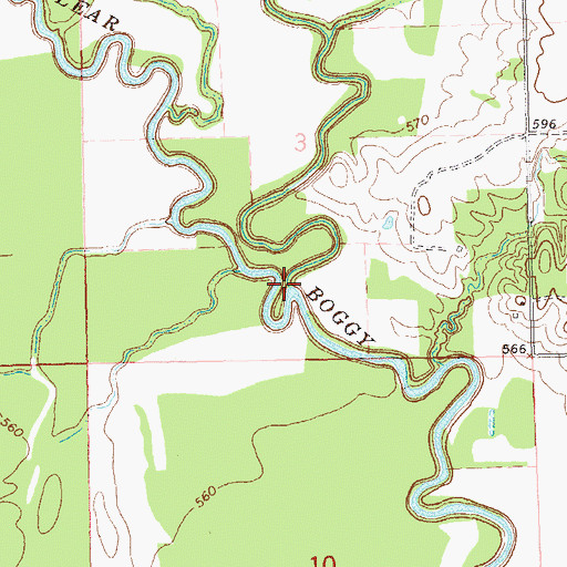 Topographic Map of Old Channel, OK