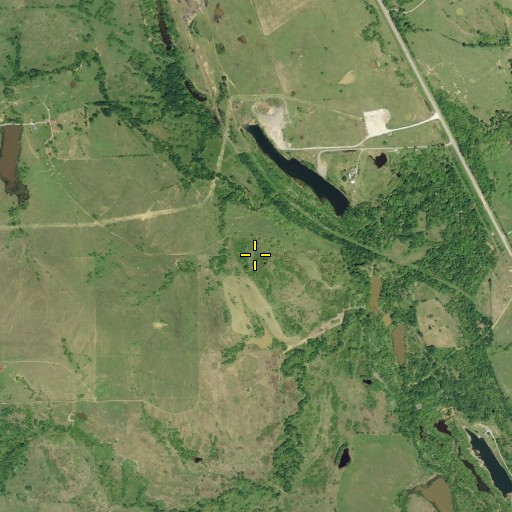 Aerial/Satellite Image of Old Lehigh Cemetery, OK
