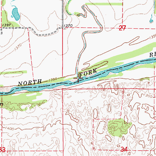 Topographic Map of Owl Creek, OK