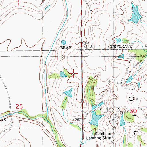 Topographic Map of Payne School, OK