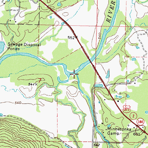 Topographic Map of Peal Creek, OK