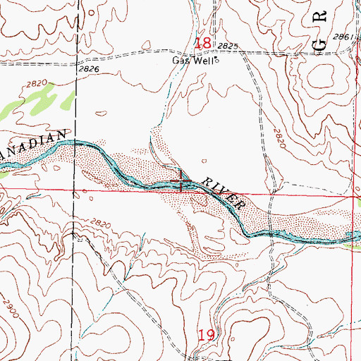 Topographic Map of Pony Creek, OK