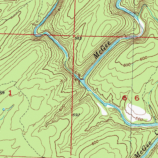 Topographic Map of Potapo Creek, OK
