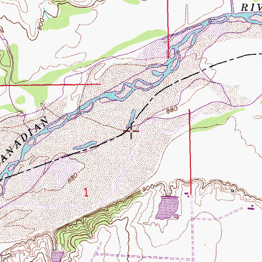Topographic Map of Preacher Creek, OK