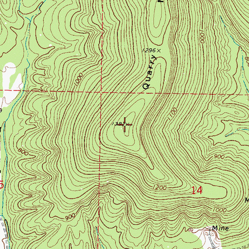 Topographic Map of Quarry Mountain, OK