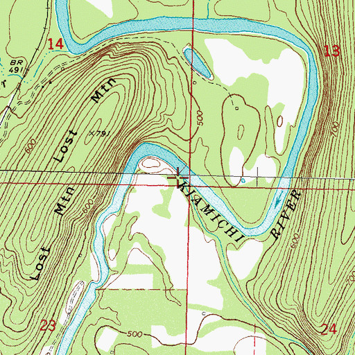Topographic Map of Robison Creek, OK
