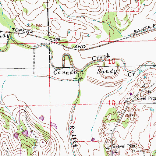 Topographic Map of Rodtky Creek, OK