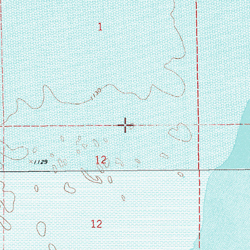 Topographic Map of Salt Plains National Wildlife Refuge, OK