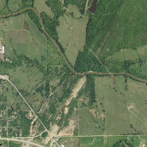 Aerial/Satellite Image of Sandy Creek, OK