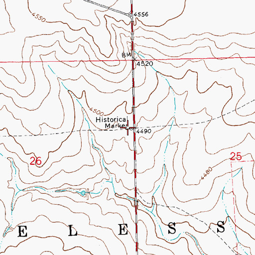 Topographic Map of Santa Fe Trail, OK