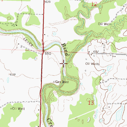 Topographic Map of Skalall Creek, OK