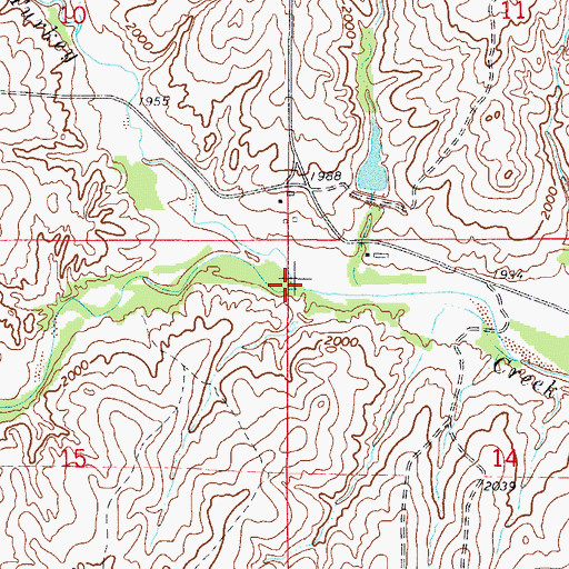 Topographic Map of South Turkey Creek, OK