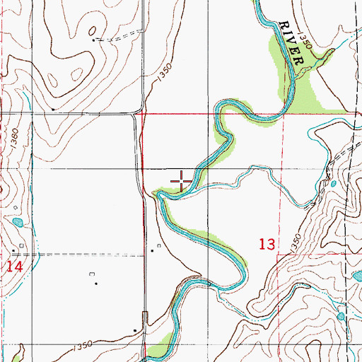 Topographic Map of Spring Creek, OK