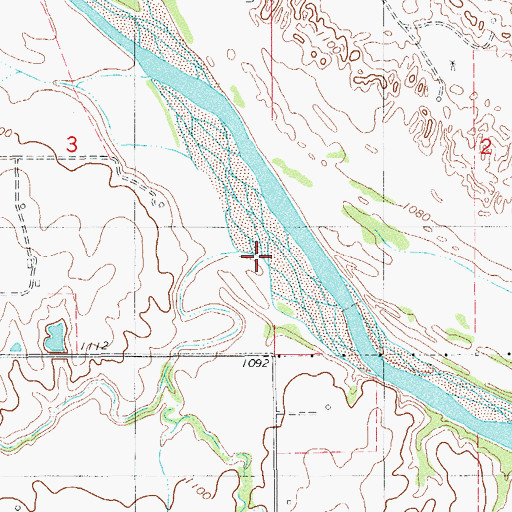 Topographic Map of Pepper Creek, OK
