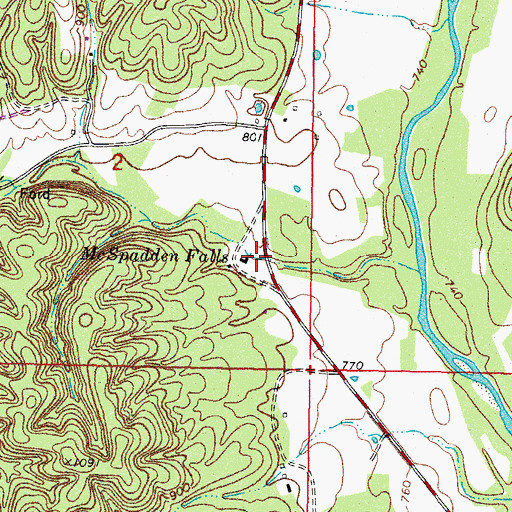 Topographic Map of Steely Hollow, OK