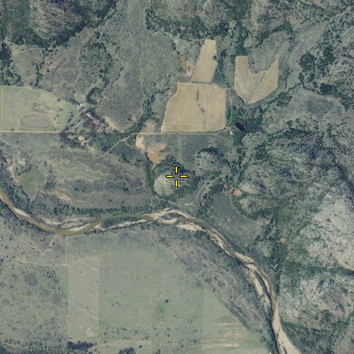 Aerial/Satellite Image of Stewart Mountain, OK
